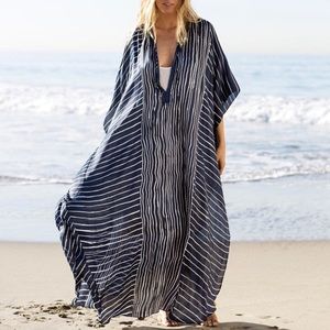 Blue and white light weight chiffon Caftan